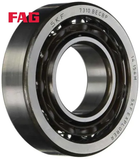 Double Row Angular Contact Ball Bearings 3200B TVH C3 FAG for Motorcycle Wheels with Polyamide Cage