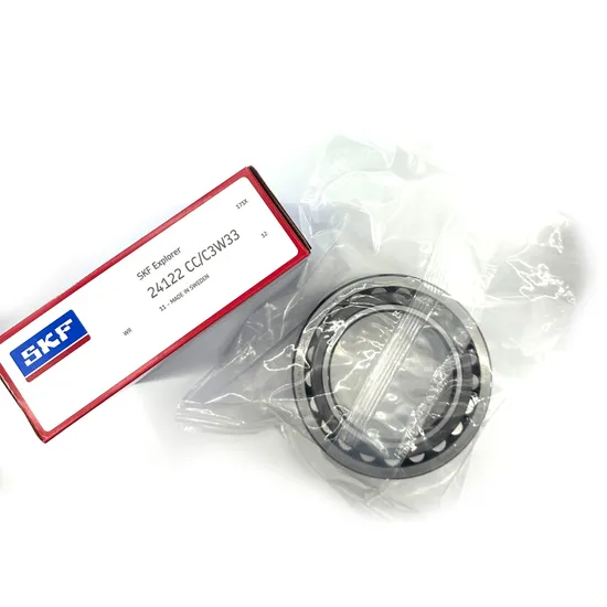 Heavy Machinery Double Row Spherical Roller Bearing SKF 24122CC/C3W33 110x180x69mm for Gearbox Long Life