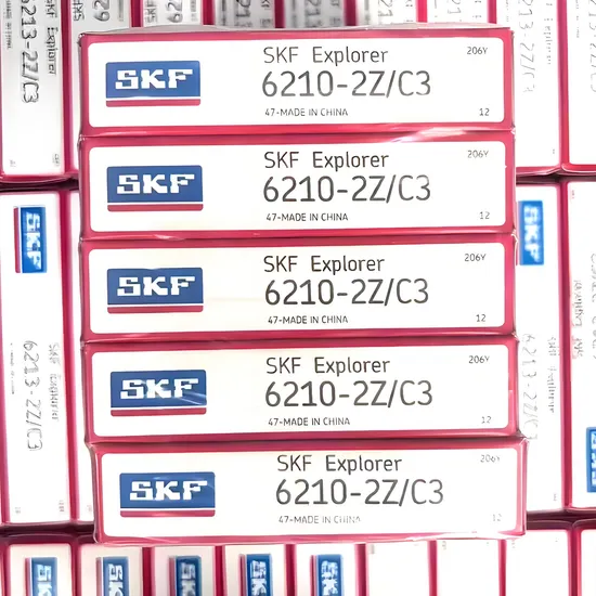 High Precision SKF 6211-2Z/C3 Deep Groove Ball Bearing 55x100x21mm for Industrial Machinery