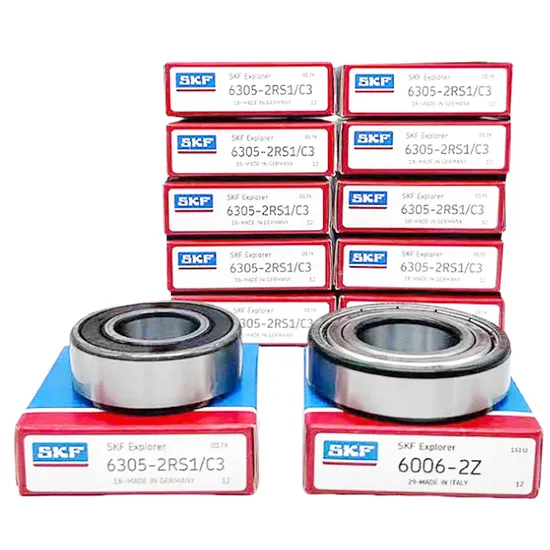 High-Speed SKF 6305-2RS1/C3 6006-2Z Motor Bearings P0-P2 Precision for Industrial Machinery