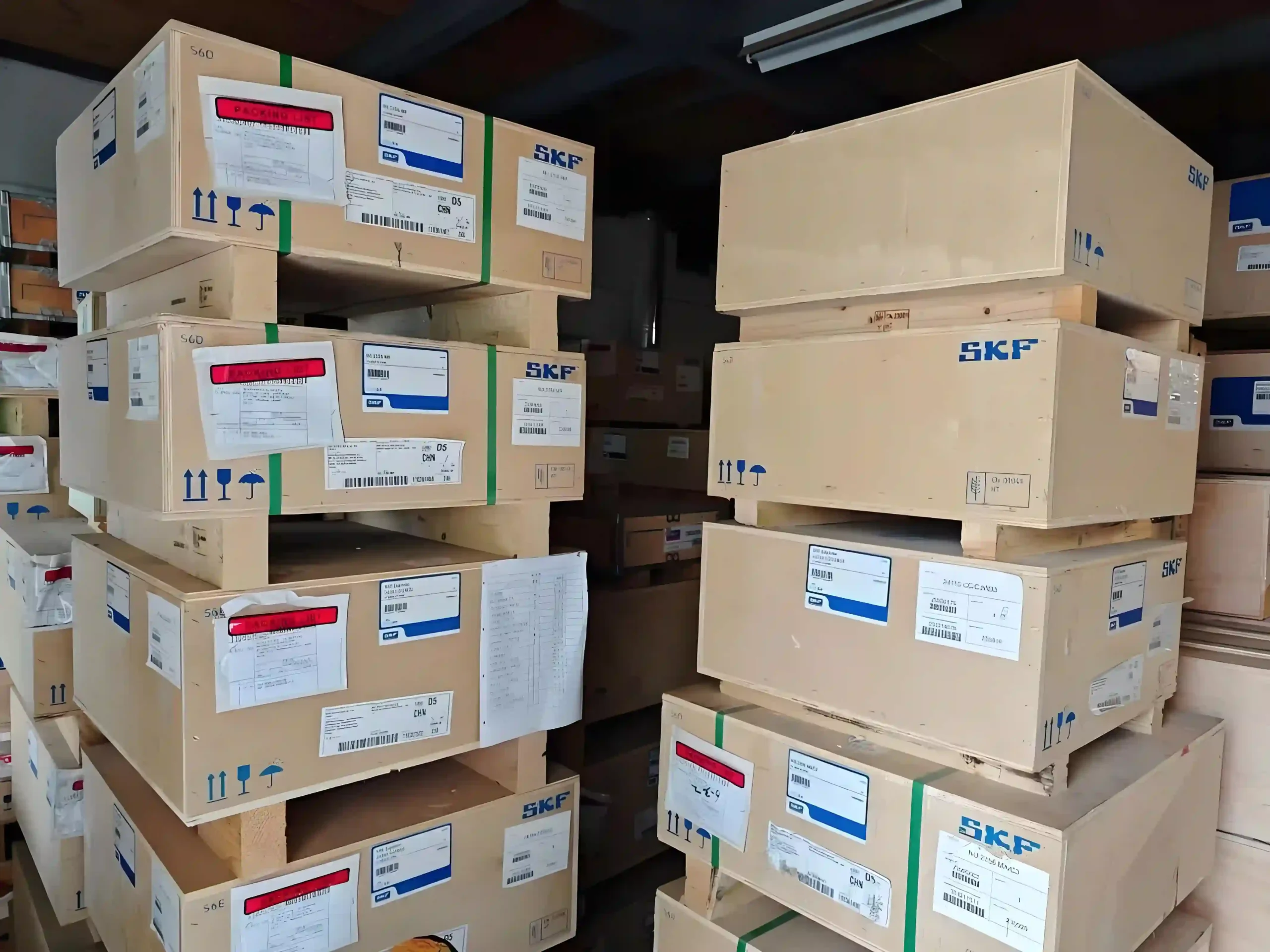 Warehouse stocked shelves