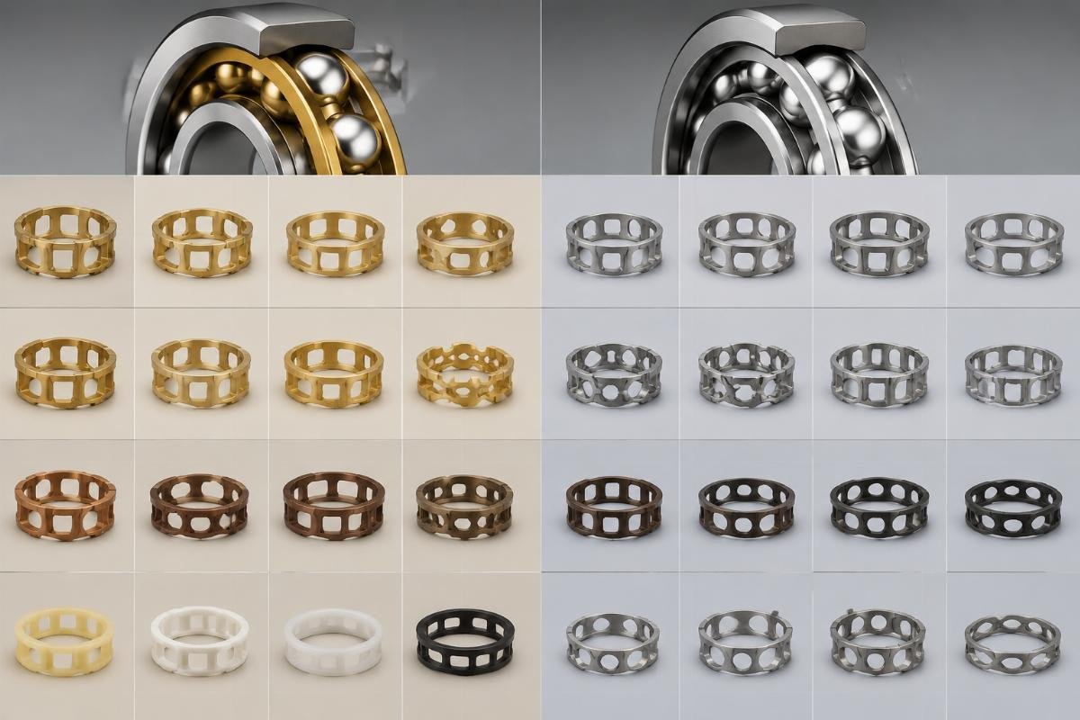 FAG and SKF bearing cage suffix code reference chart