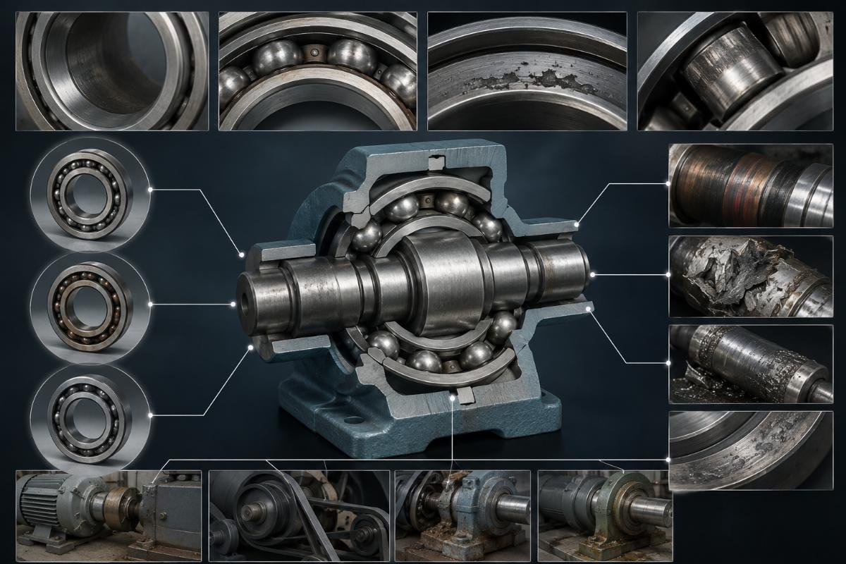 Failure modes caused by bearing precision and clearance mismatch in industrial applications