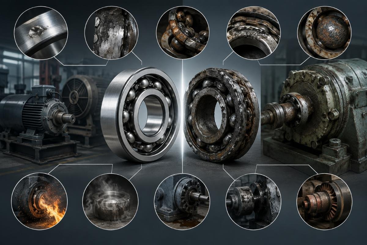 Hidden cost analysis of counterfeit bearings showing failure modes and operational impact
